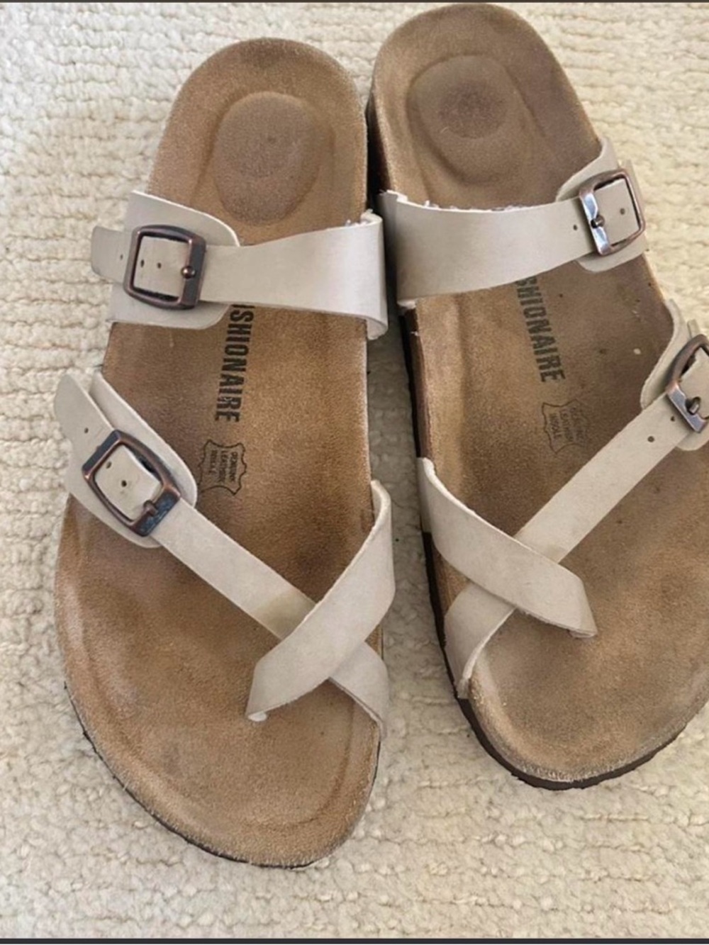Cushionaire Luna Cork Footbed Sandals